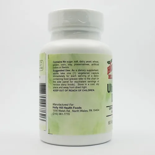 Vista 3 de Holly Hill Health Foods, Ultra Dairy Digest, 60 Cápsulas Vegetarianas