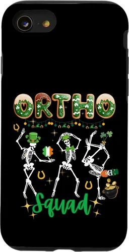 Vista 13 de Funda ortopédica a juego para iPhone 15 Ortho St Patricks Squad