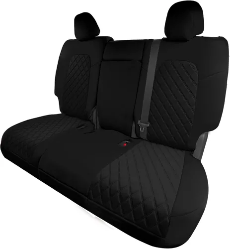Vista 32 de FH Group Fundas de asiento de automóvil de ajuste personalizado hechas específicamente para Tesla Model Y Ultraflex 2020-2025, fundas de asiento