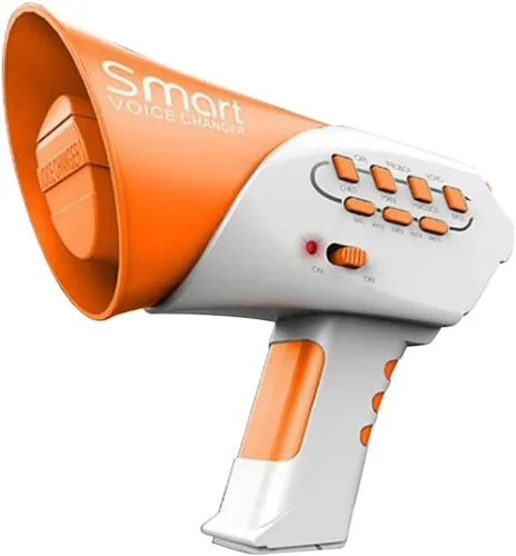 Vista 4 de Kisangel Cambiador de voz de megáfono para niños, 1 unidad, juguete divertido para cambiar, megáfono, fiesta, broma, juguete (sin batería) Scream