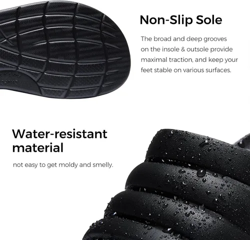Vista 4 de Sandalias de recuperación para hombres y mujeres, sandalias ortopédicas para fascitis plantar con soporte de arco, unisex, puntera abierta con cojín