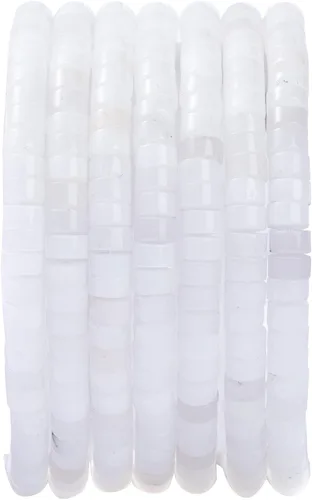 Vista 24 de Abalorios Espaciadores de Jade Natural Africano 4x2mm 38cm/str Redondos Planos Semipreciosos para Hacer Pulseras y Collares Jade africano