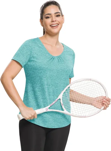Vista 41 de MISS FORTUNE Active Wear Yoga Top Cool Dry Workout Shirt Ropa de ejercicio