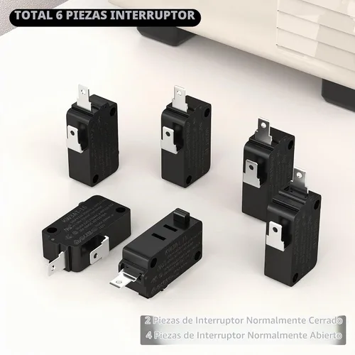 Vista 5 de DaierTek Interruptor de puerta de microondas KW3A/KW3AT 16A 125VAC/250VAC Enclavamiento de puerta 4 Normalmente abierto 2 Interruptor de horno