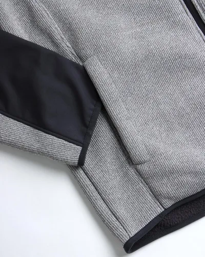 Vista 4 de Reebok Chaqueta deportiva para hombre, sudadera con capucha de forro polar con cremallera para hombre, abrigo ligero de rendimiento (M-XXL)