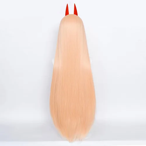 Vista 7 de Aicos Power Cosplay peluca larga naranja recta Cosplay pelucas con Poder naranja