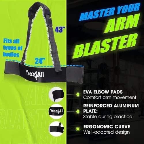 Vista 3 de Yes4All Pistola de muñeca y antebrazo, desarrolla una fuerza de agarre masiva y músculos con rodillo de muñeca de acero y rodillo de antebrazo