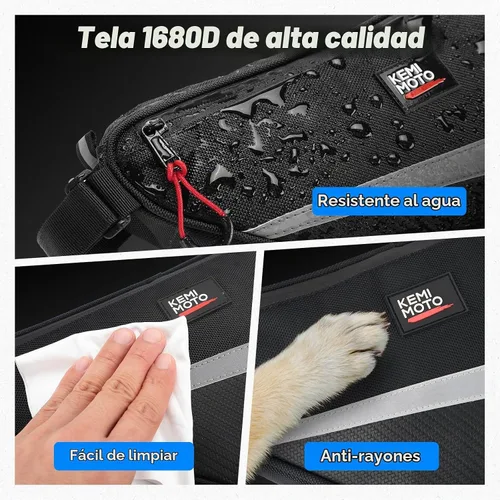 Vista 6 de Bolsa de almacenamiento triangular para barra de protección KEMIMOTO UTV, bolsa universal resistente al agua para techo/puerta/reposabrazos lateral