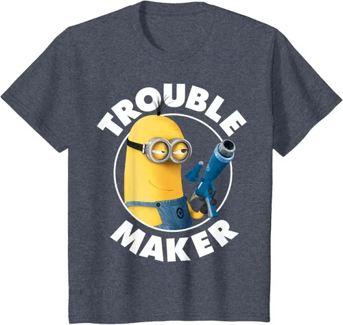 Vista 67 de Despicable Me Minions Kevin Fabricante de Problemas Gráfico Camiseta Negro