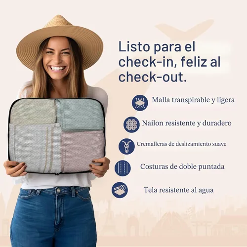 Vista 5 de Shacke Juego de 5 cubos de embalaje para viajes con bolsa de lavandería Juego de 5 - Air Black
