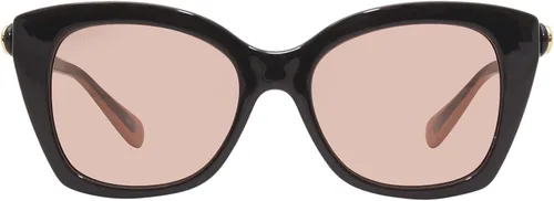 Vista 2 de Gucci GG 0921S 003 - Lentes de sol rectangulares de plástico negro, Negro Naranja Negro