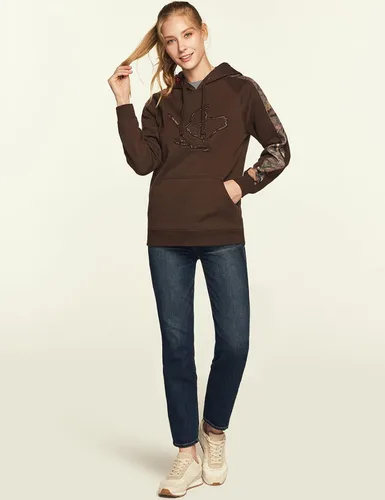 Vista 7 de CQR Sudadera con capucha de forro polar para mujer, con bolsillo frontal al aire libre, sudadera con forro polar de invierno
