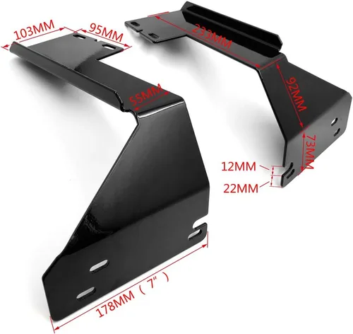 Vista 3 de Soporte de carenado interno US-TGHD-FMS003 compatible con Harley Road Glide Roadglide FLTR modelo 1998-2013 [Ver ajuste]