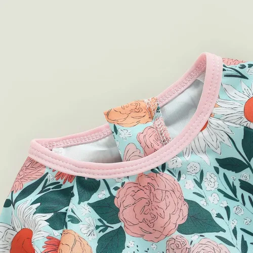 Vista 10 de MERSARIPHY Traje de baño de una pieza para niña pequeña, traje de baño de manga larga, traje de baño para niñas