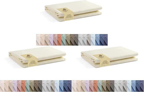 Vista 88 de Sábanas de 100% algodón percal, tamaño individual, 1 sábana encimera, ropa de cama fresca, resistente y transpirable, celeste Azul bebé