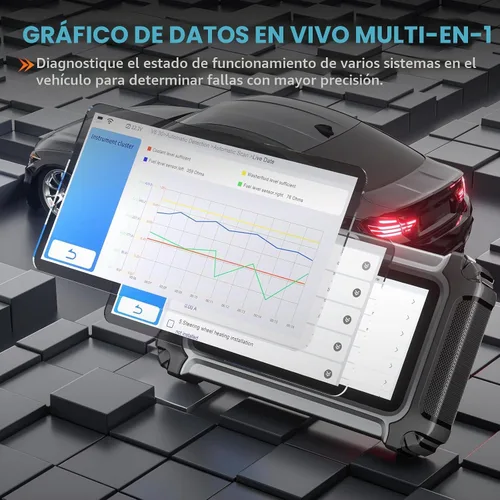 Vista 8 de XTOOL IP500 para escáner BMW OBD2, herramienta de escaneo bidireccional de sistemas completos con ECU C0ding, herramienta de registro de batería