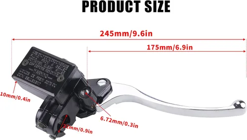 Vista 2 de Cilindro maestro de freno delantero Compatible con cilindro maestro de freno para Yamaha YFZ450 Banshee 350 Big Bear 250 350 400 Grizzly 300 350 400