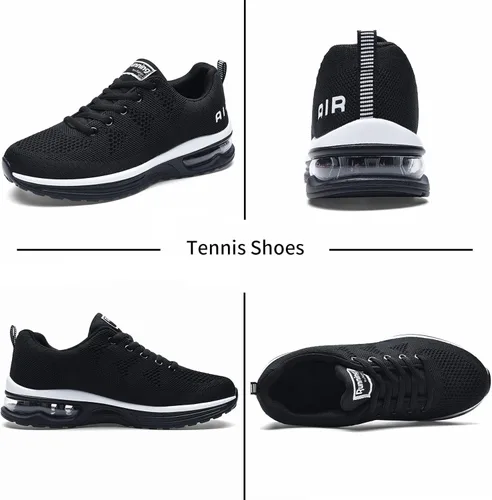 Vista 2 de GOOBON Tenis femeninas Air zapatillas para tenis deportes entrenamiento gimnasio correr tallas 55-10