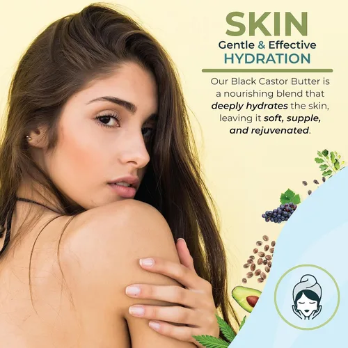 Vista 4 de Zatural Aceite de ricino negro cultivado orgánicamente para el cuerpo y el cabello, aceite de ricino negro jamaicano de calidad de 2 ingredientes