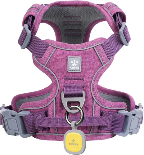 Vista 14 de Pawaii - Arnés para perro sin tirones con etiqueta de identificación de mascotas, chaleco reflectante Built for safer walks with a QR Pet ID Tag