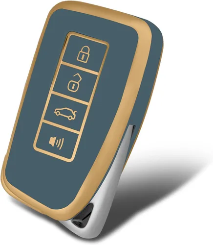 Vista 29 de Funda protectora inteligente de termoplástico con 4 botones para llave de Hyundai; funda compatible con los modelos Elantra, Ioniq, Sonata, Tucson