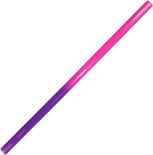 Vista 4 de Juego de 24 pajitas de plástico reutilizables que cambian de color, multicolor, ecológicas y sin BPA, fabricadas en Estados Unidos