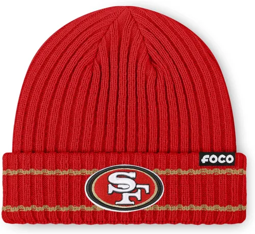Vista 13 de FOCO NFL - Gorro acanalado con logotipo de equipo de la NFL para hombre