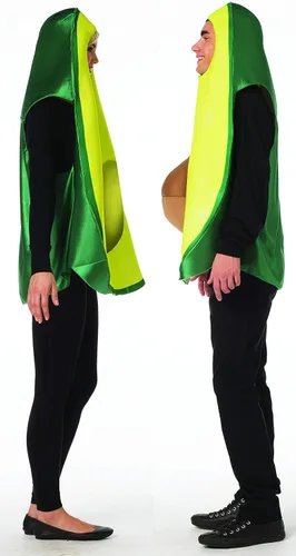 Vista 2 de Rasta Imposta Disfraz de aguacate para adultos par Verde