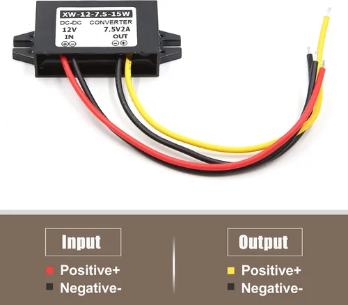 Vista 2 de uxcell DC 12V paso abajo a 7.5V DC 2A 15W módulo de fuente de alimentación transformador electrónico