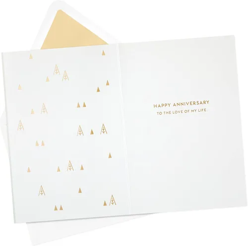 Vista 2 de Hallmark Tarjeta de aniversario exclusiva para marido, esposa, novio, novia (Love of My Life)