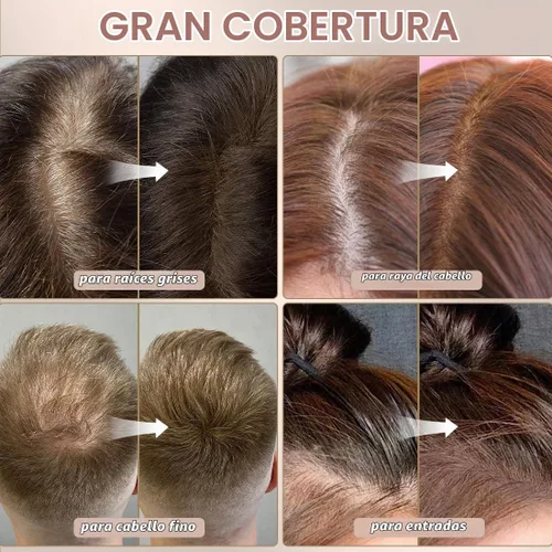 Vista 4 de Raíz retoque para arriba el espray temporal del color del cabello #1 café oscuro