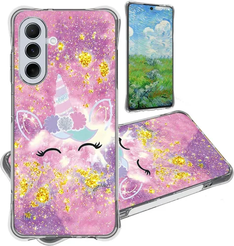 Vista 128 de jioeuinly JSF-DJS - Funda compatible con Nothing Phone 2a con protector de pantalla de vidrio templado, policarbonato duro + silicona suave, soporte