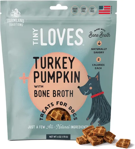 Vista 16 de Farmland Traditions Tiny Loves Premios de Entrenamiento de Cecina para Perros con Caldo de Huesos (Carne de Res, 32 oz.)