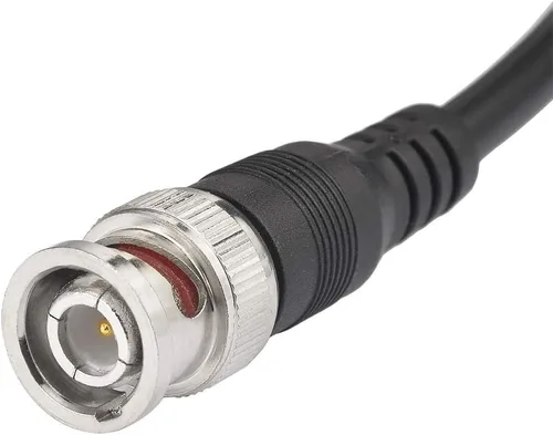 Vista 2 de Superbat Cable coaxial de extensión BNC de 75 ohmios HD-SDI HD-SDI BNC en espiral macho a macho para cámaras y equipos de video, compatible