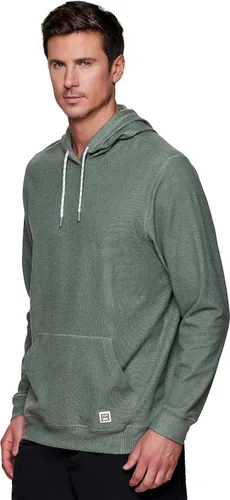 Vista 3 de Avalanche Sudadera con capucha de forro polar ligero para hombre con bolsillo, sudadera de forro polar suave para hombre, ajuste relajado, sudadera