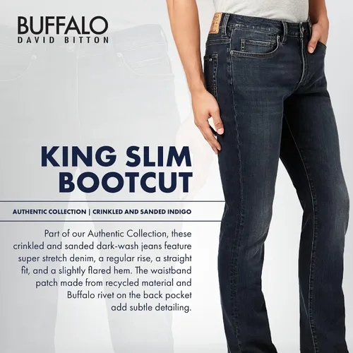 Vista 3 de Buffalo David Bitton Jeans Slim Boot King para hombre