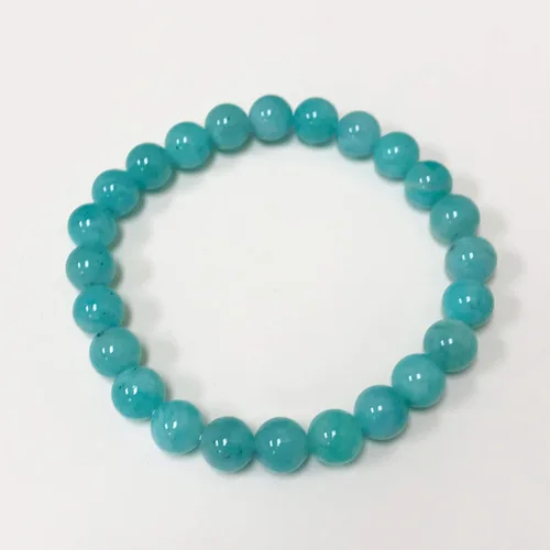 Vista 393 de Gem Avenue Handmade Round Bead Stretch Bracelet Unisex Natural Stone Beaded Jewelry for Men & Women, Elastic Wristband for Daily Wear