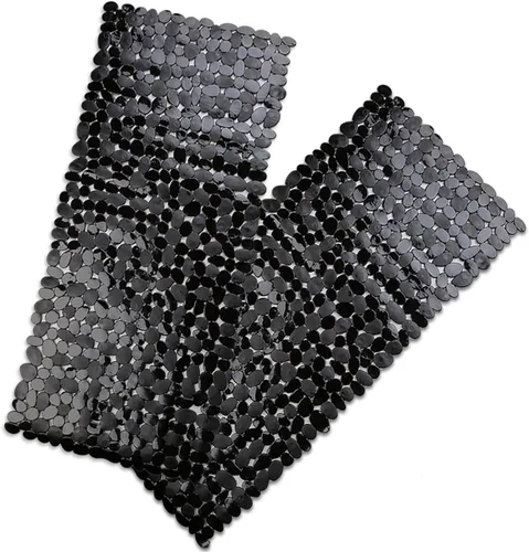 Vista 22 de SONGZIMING Tapete de Bañera Antideslizante de Guijarros para Baño y Ducha con Orificios de Drenaje, Tapete con Ventosas para Bañera