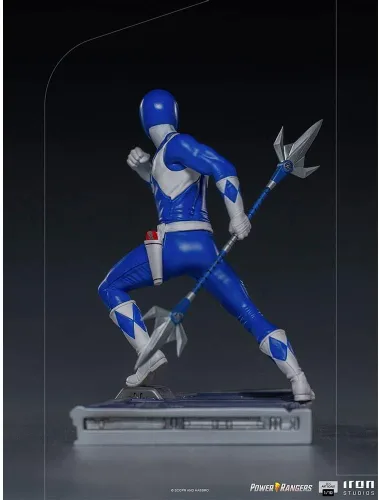 Vista 5 de Iron Studios Power Rangers Blue Ranger Escala 1/10 Power Rangers Figura coleccionable de 7 pulgadas