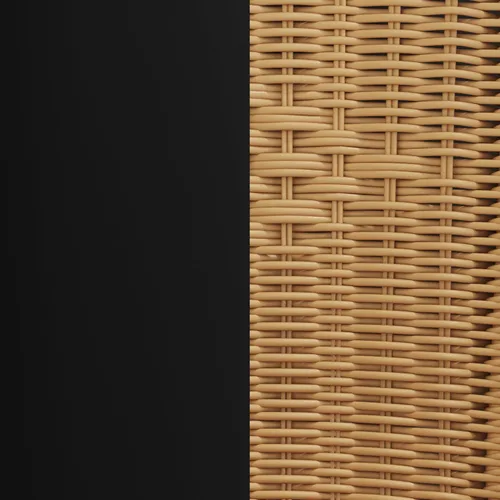 Vista 14 de Flash Furniture Lila Paquete de 2 Sillas Apilables de Ratán Beige para Restaurante Interior-Exterior
