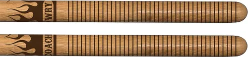 Vista 6 de Vital Signs - Baquetas 5A grabadas personalizadas con punta de madera de hickory para batería con nombre o texto, 1 par de baquetas de madera