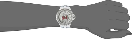 Vista 5 de Disney Reloj de pulsera analógico de cuarzo esmaltado para adultos Blanco Movimiento de cuarzo