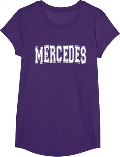 Vista 58 de MERCEDES TX TEXAS USA - Camiseta deportiva vintage estilo Varsity, Negro, S