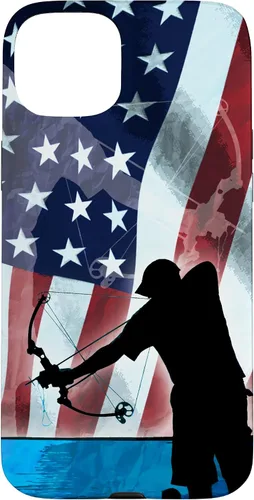 Vista 9 de Bowfishing American Flag Bow Hunting for Fish bowfisher Case for iPhone 17