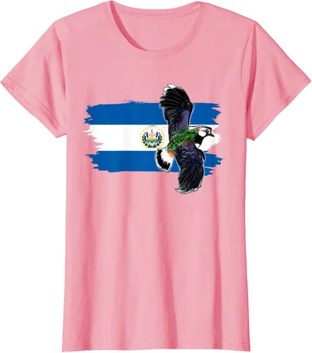 Vista 12 de Camiseta con la bandera de El Salvador, mapa de El Salvador, camiseta de Salvador para mujer, Negro