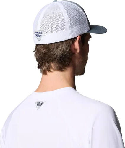 Vista 218 de Columbia Gorra de bola de malla Bandera antigua de malva/blanco/pescado