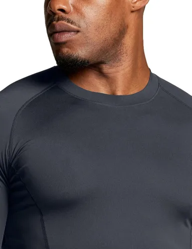 Vista 7 de ATHLIO - Paquete de 1 o 3camisetas de compresión de manga larga con FPU 50+ para hombre, camiseta de protección para deportes acuáticos