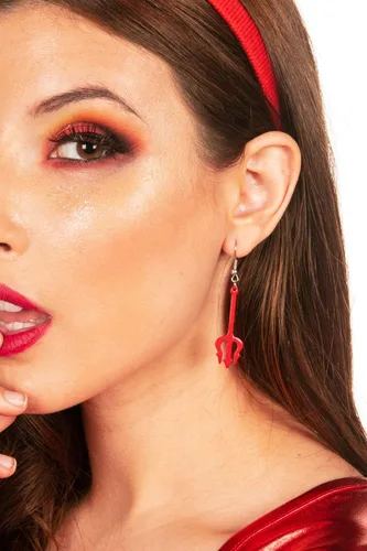 Vista 5 de Tipsy Elves Pendientes divertidos y vibrantes para disfraz de Halloween para mujer
