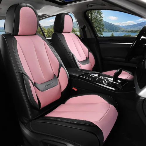 Vista 23 de Coverado Juego completo de fundas de asiento de automóvil, fundas de asiento de 5 asientos, protectores de asiento de malla transpirable, ajuste