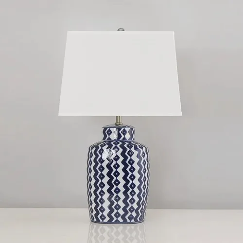 Vista 7 de Lamp for Desk Chinese Style Ceramic Retro Table Lamp Simple and Creative Study Room Living Room Modern Bedroom Bedside Lamp Desk Lamps for Home